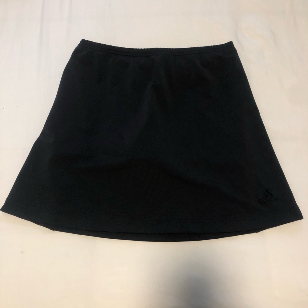adidas Black A-Line Athletic Skort